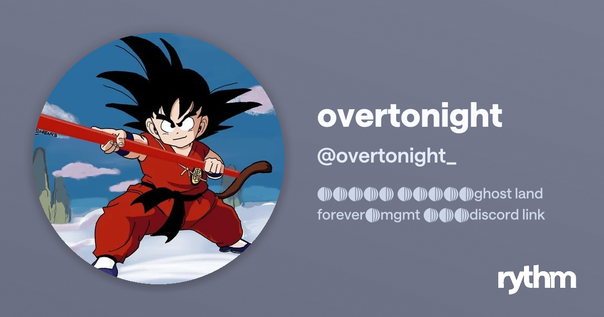 overtonight · Rythm